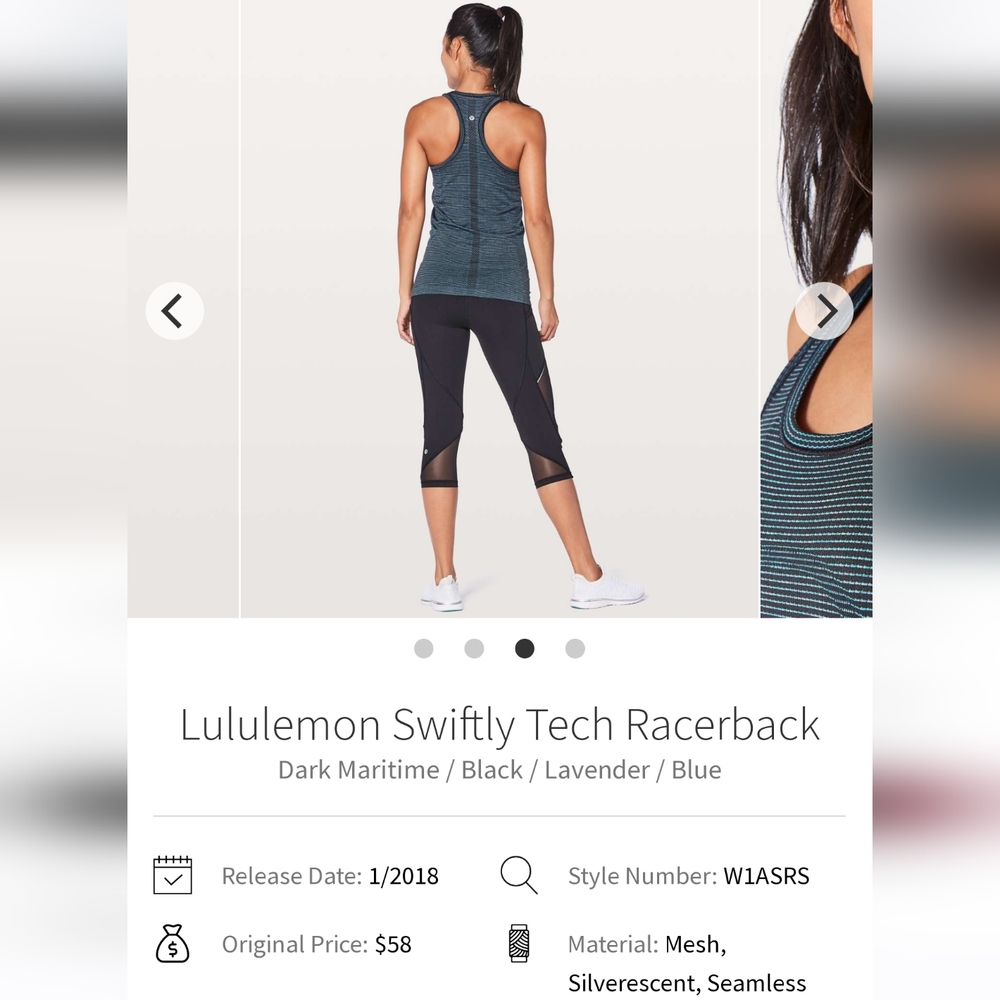 Lululemon Swiftly Tech Racerback Size 4 - Picture 8 of 9